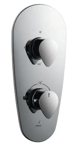 Mặt nạ sen nhiệt độ âm tường 3 đầu Ấn Độ màu chrome Jaquar VGP-CHR-81683NK