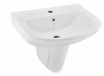 Chậu rửa treo tường chân dài Ấn Độ màu trắng Jaquar CNS-WHT-801