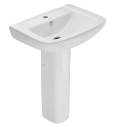 Chân chậu dài Ấn Độ màu trắng Jaquar FNS-WHT-40301