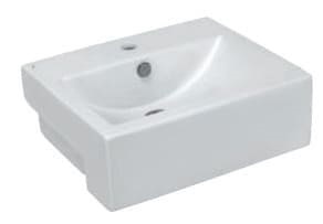 Chậu rửa bán âm bàn Ấn Độ màu trắng Jaquar JDS-WHT-25501