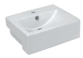 Chậu rửa bán âm bàn Ấn Độ màu trắng Jaquar JDS-WHT-25501