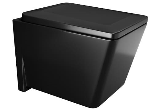 Bồn cầu treo tường không vành màu đen mờ Jaquar KUS-BLM-35953BIUFPM