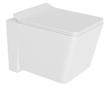 Bồn cầu treo tường không vành màu trắng mờ Jaquar KUS-WHT-35953BIUFSMPM