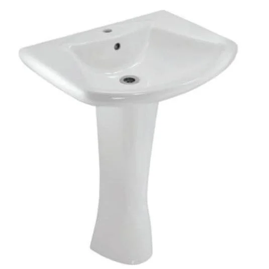 Chân chậu dài Ấn Độ màu trắng Jaquar LYS-WHT-38301V