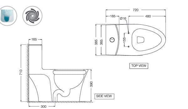 Bản vẽ kỹ thuật bồn cầu 1 khối không vành Ấn Độ Jaquar ONS-WHT-10853S300UFSM
