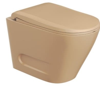 Bồn cầu treo tường không vành màu be mờ Jaquar OPS-BEM-15953BIUFPM