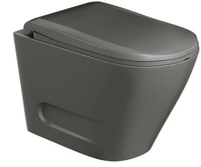 Bồn cầu treo tường không vành màu xám mờ Jaquar OPS-GRM-15953BIU