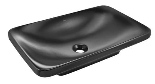 Chậu rửa dương bàn đá Ấn Độ màu đen mờ Jaquar LAS-BLM-91905