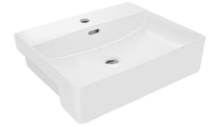 Chậu rửa bán âm Ấn Độ màu trắng Jaquar JDS-WHT-25505