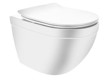 Bồn cầu treo tường không vành màu trắng mờ Jaquar SLS-WHM-6953BIUFSMN