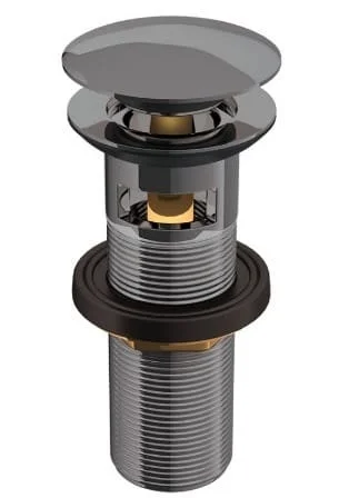 Đầu xả nhấn có tràn màu đen chrome Jaquar ALD-BCH-729L130