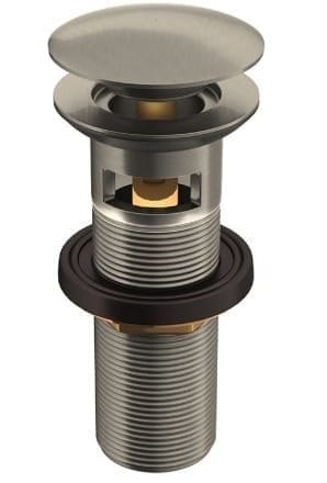 Đầu xả nhấn có tràn màu than chì Jaquar ALD-SSF-729L130