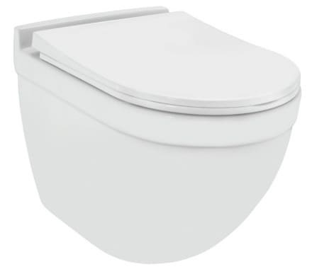 Bồn cầu treo tường không vành màu trắng mờ Jaquar SLS-WHT-6953BIPPSM