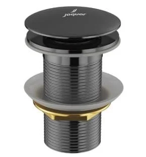 Đầu xả nhấn có tràn màu đen chrome Ấn Độ Jaquar ALD-BCH-727