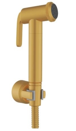 Vòi xịt inox dây mềm màu vàng mờ Ấn Độ Jaquar ALD-GMP-573PD