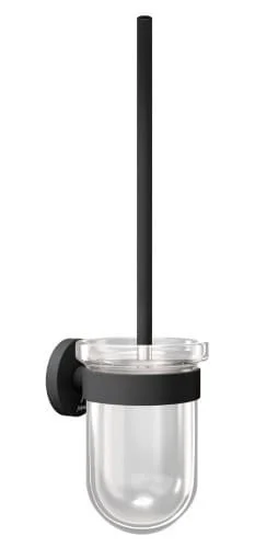 Giá đỡ và chổi cọ bồn vệ sinh mạ đen mờ Jaquar ACN-BLM-1143N