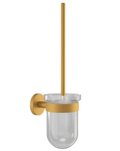 Giá đỡ và chổi cọ bồn vệ sinh màu vàng mờ Jaquar ACN-GMP-1143N