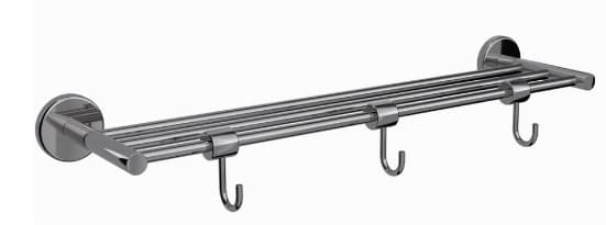 Vắt khăn giàn mạ đen chrome Ấn Độ Jauqar ACN-BCH-1181FHS