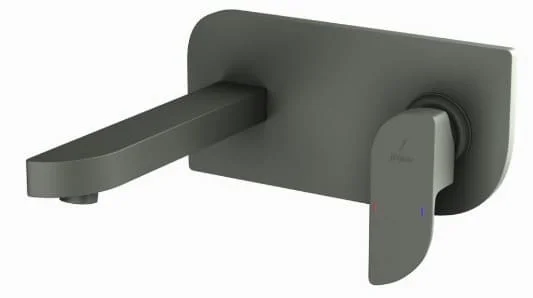 Mặt Nạ vòi Lavabo Nóng Lạnh Âm Tường mạ than chì Jaquar ALI-GRF-85233NK