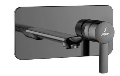 Mặt Nạ vòi Lavabo Nóng Lạnh Âm Tường mạ đen chrome Jaquar FUP-BCH-29233NKPM