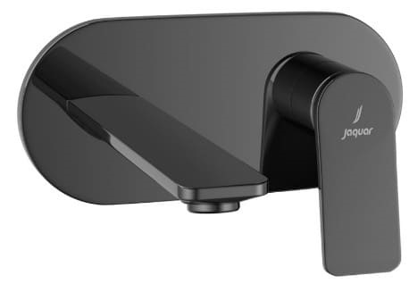 Mặt nạ vòi lavabo nóng lạnh âm tường mạ đen chrome Jaquar LAG-BCH-91233NK