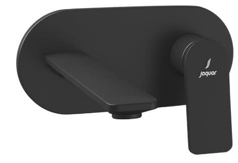 Mặt nạ vòi lavabo nóng lạnh âm tường mạ đen mờ Jaquar LAG-BLM-91233NK