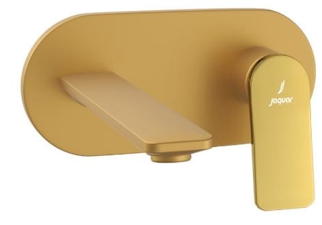 Mặt nạ vòi lavabo nóng lạnh âm tường mạ vàng Jaquar LAG-GMG-91233NK