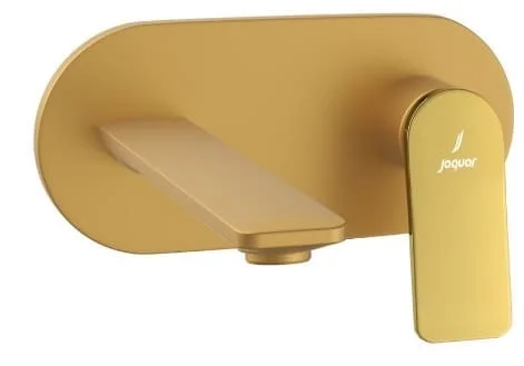 Mặt nạ vòi lavabo nóng lạnh âm tường mạ vàng Jaquar LAG-GMG-91233NK