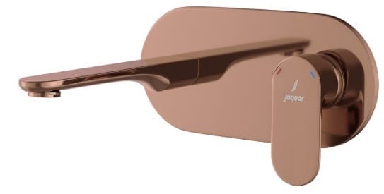 Mặt nạ vòi lavabo nóng lạnh âm tường mạ đồng đỏ Jaquar OPP-BGP-15233NKPM