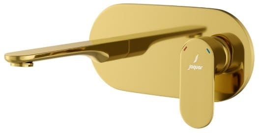 Mặt nạ vòi lavabo nóng lạnh âm tường mạ vàng sáng Jaquar OPP-GBP-15233NKPM