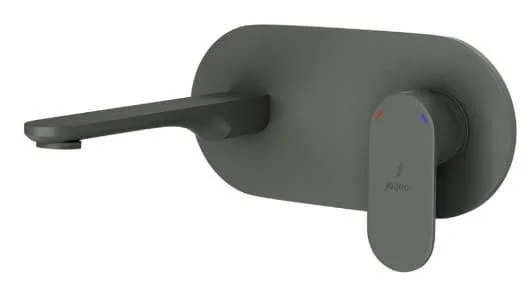 Mặt nạ vòi lavabo nóng lạnh âm tường mạ than chì Jaquar OPP-GRF-15233NKPM