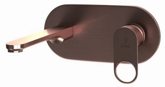 Mặt nạ vòi lavabo nóng lạnh âm tường mạ đồng đỏ Jaquar ORP-ACR-10233NKPM