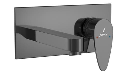 Mặt nạ vòi lavabo nóng lạnh âm tường mạ đen chrome Jaquar VGP-BCH-81233NK