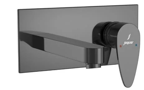 Mặt nạ vòi lavabo nóng lạnh âm tường mạ đen chrome Jaquar VGP-BCH-81233NK