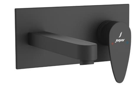 Mặt nạ vòi lavabo nóng lạnh âm tường mạ đen mờ Jaquar VGP-BLM-81233NK