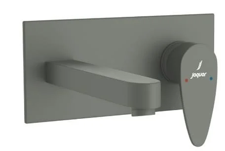 Mặt nạ vòi lavabo nóng lạnh âm tường mạ than chì Jaquar VGP-GRF-81233NK