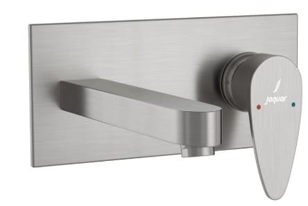 Mặt nạ vòi lavabo nóng lạnh âm tường thép không gỉ Jaquar VGP-SSF-81233NK