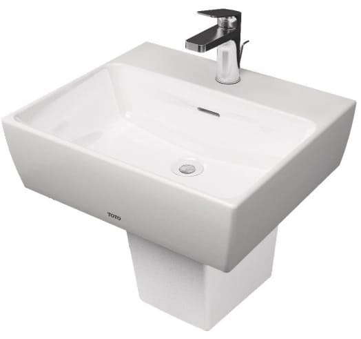 Chậu rửa mặt treo tường chân lửng TOTO LHT328C