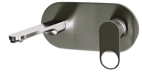 Mặt nạ vòi lavabo nóng lạnh âm tường thép không gỉ Jaquar ORP-SSF-10233NKPM