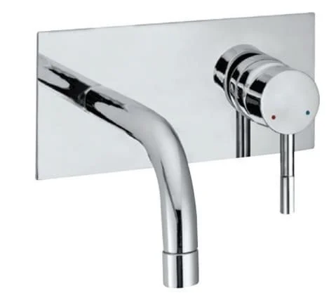 Mặt nạ vòi lavabo nóng lạnh âm tường mạ chrome Jaquar SOL-CHR-6233NK