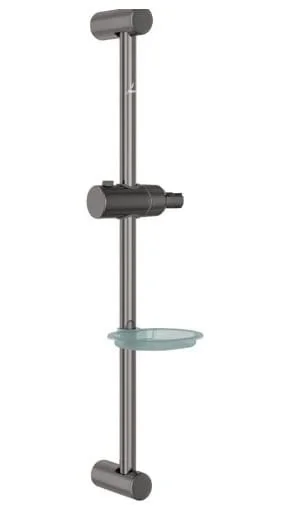 Thanh trượt sen tắm kèm đĩa đựng xà phòng mạ đen chrome Jaquar SHA-BCH-1187N