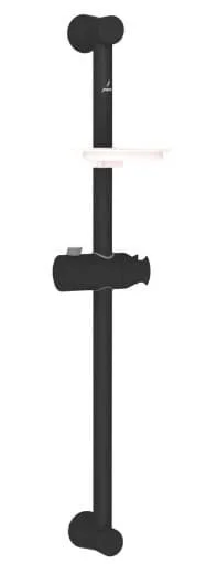 Thanh trượt sen kèm đĩa đựng xà phòng mạ đen mờ Jaquar SHA-BLM-1189N
