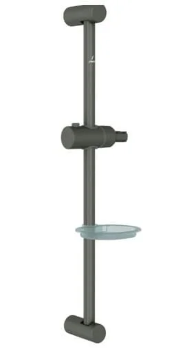Thanh trượt sen tắm kèm đĩa đựng xà phòng mạ than chì Jaquar SHA-GRF-1187N 