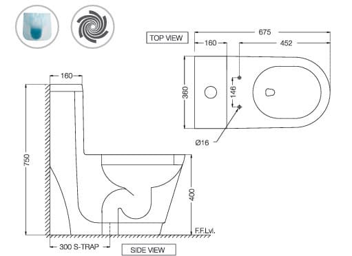 Bản vẽ kỹ thuật thanh nối bát sen âm tường mạ đồng cổ Jaquar SHA-ACR-455L600