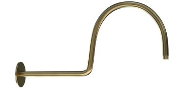 Thanh nối bát sen âm tường mạ đồng cổ Jaquar SHA-ABR-485