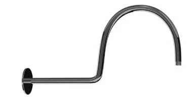 Thanh nối bát sen âm tường mạ đen chrome Jaquar SHA-BCH-485