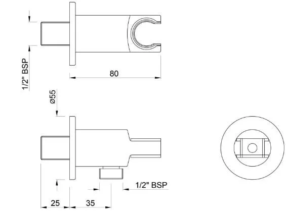 Gác sen tắm màu chrome Jaquar SHA-CHR-566R