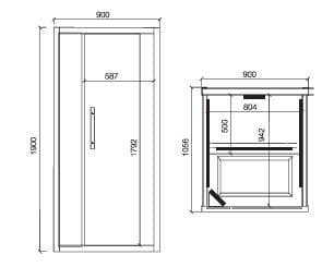 Phòng xông hơi khô dòng Ralaxo Jaquar JSA-NAW-DLX9011