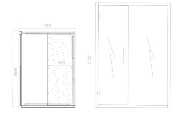Bản vẽ kỹ thuật phòng xông hơi khô hồng ngoại Ralaxo Jaquar JSA-NAW-MD3150IH