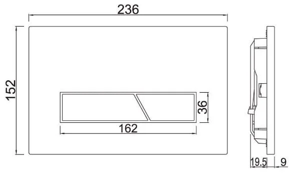 Bản vẽ kỹ thuật mặt nạ nhấn xả mạ chrome Jaquar JCP-CHR-292415